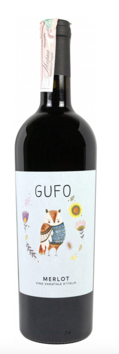 Вино MERLOT GUFO сухе червоне 0.75 13%